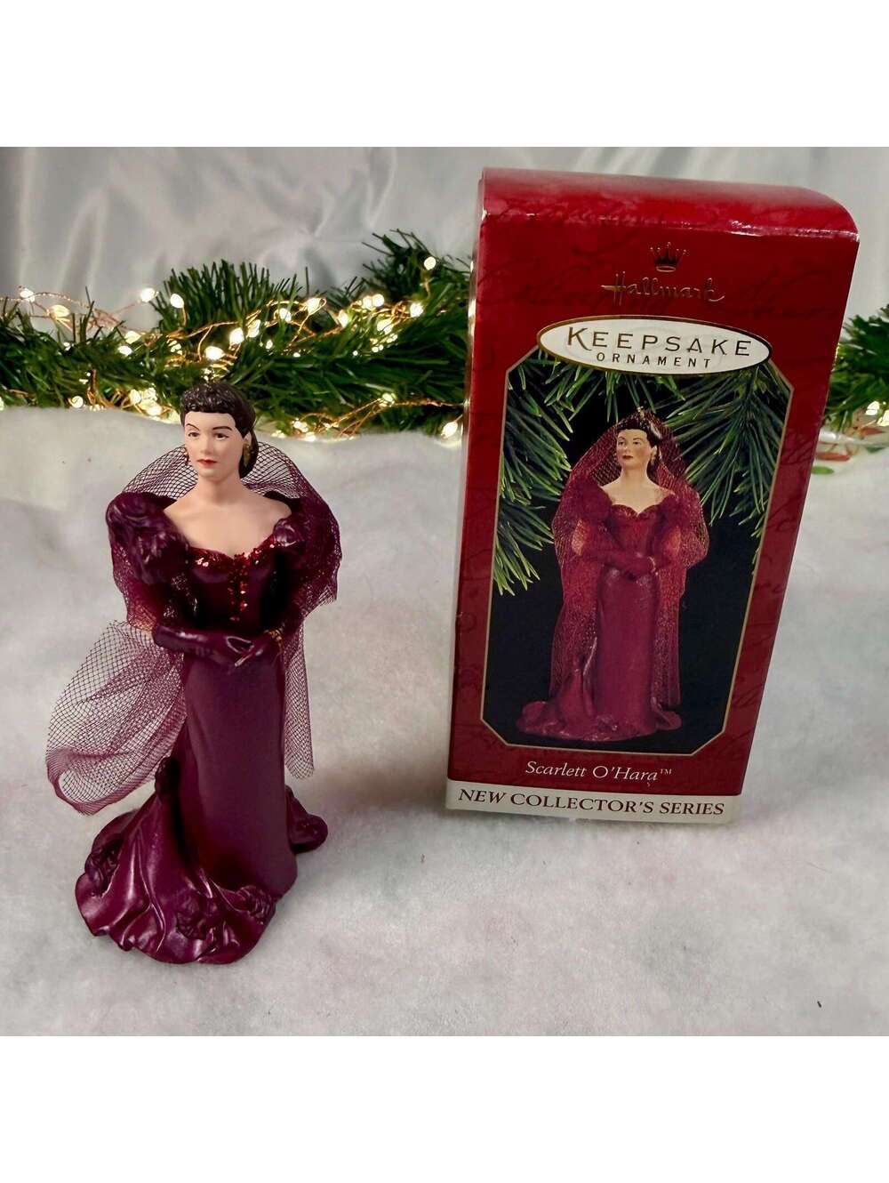 Scarlett O’Hara Hallmark Ornament - 1st in Series 1997 - Scarlett in Burgundy